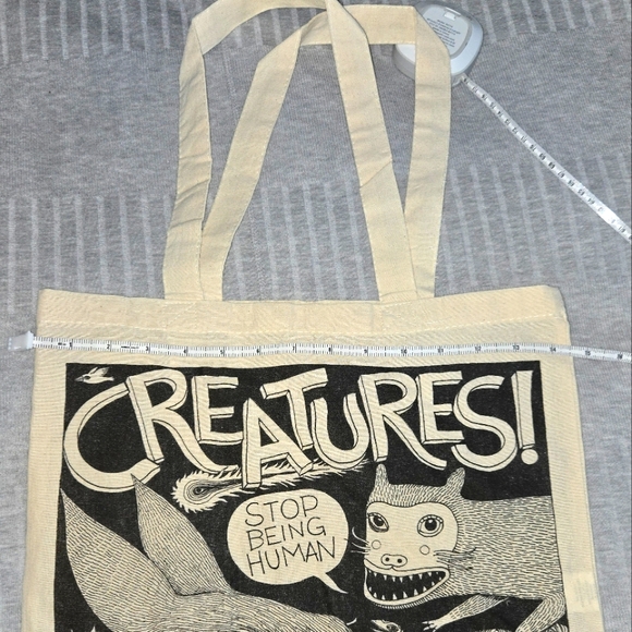 Fox Comet cotton tote bag eco friendly creatures - Picture 3 of 5